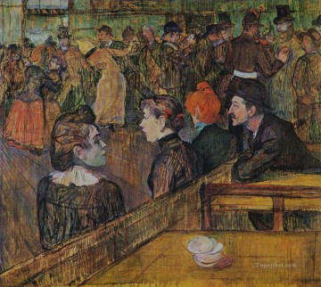 Henri de Toulouse Lautrec Painting - ball at the moulin de la galette 1889 Toulouse Lautrec Henri de
